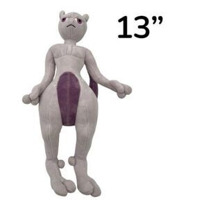 Pokemon Detective Pikachu Mewtwo Plush Stuffed Toy Collectible Purple 13”